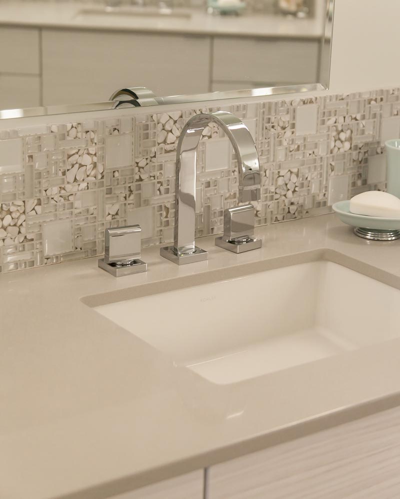 white sink tile backsplash