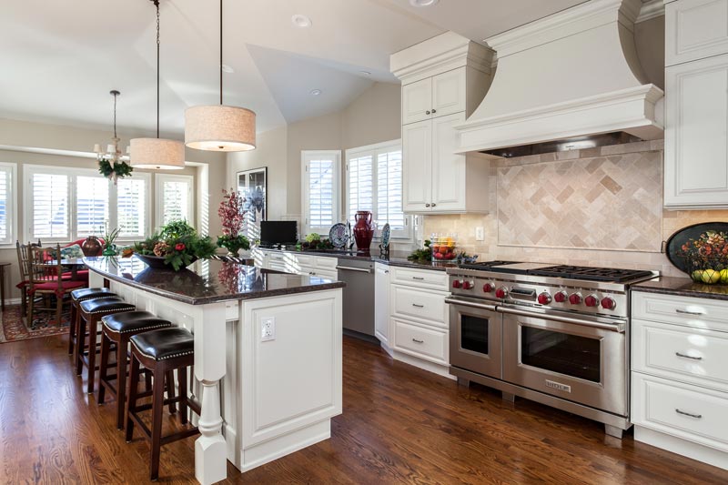 White Traditional Kitchen Remodel Greenwood Village Colorado