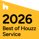 houzz 2026 best of service badge