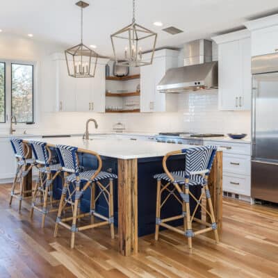 Kitchen Remodel with painted two toned cabinets in Denver Colorado JM Kitchen & Bath Design