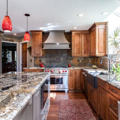 frameless current by crystal cabinets in this traditional kitchen remodel JM Kitchen & Bath Design