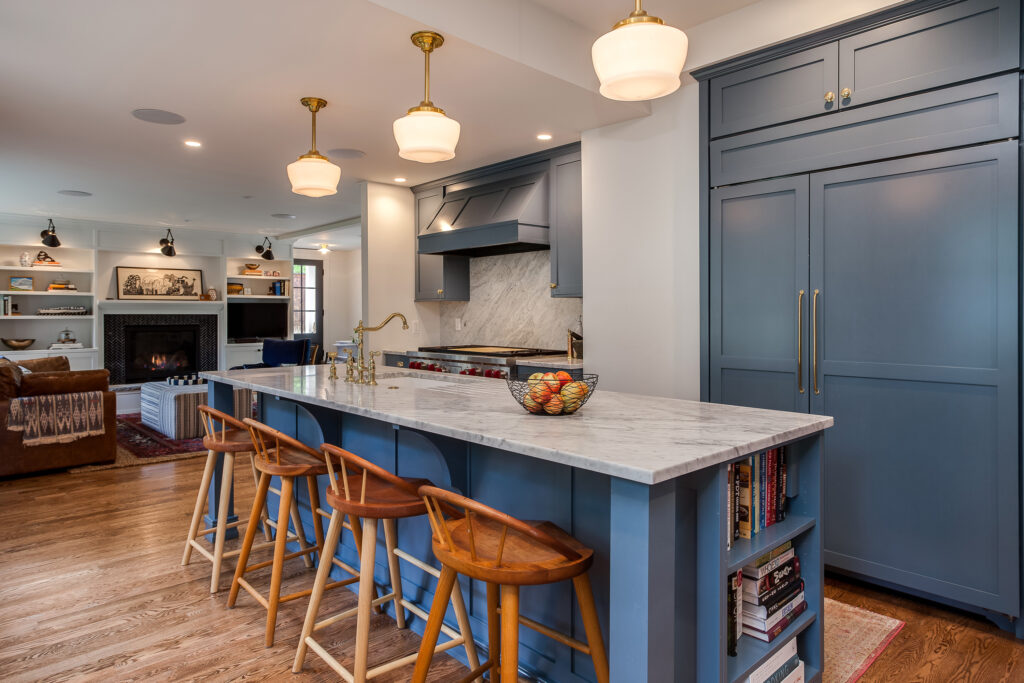 blue crystal cabinets shaker style