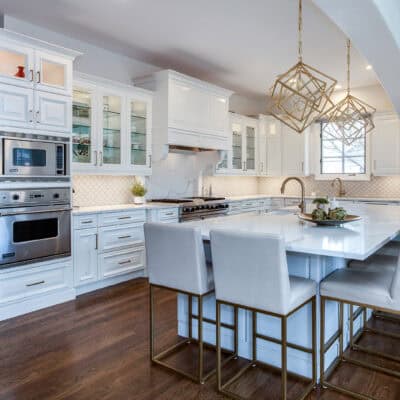 cherry hills kitchen remodel white painted cabinets JM Kitchen & Bath Design