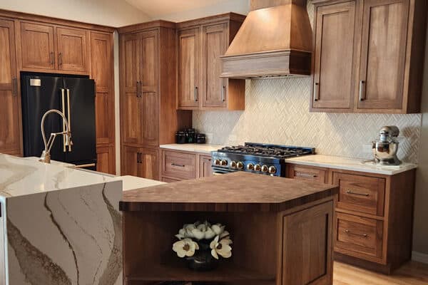 custom cabinets and finishes is smaller kitchen remodel JM Kitchen & Bath Design