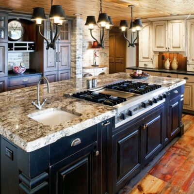 Colorado Rustic Black Painted Cabinets homestead cabinetry JM Kitchen & Bath Design