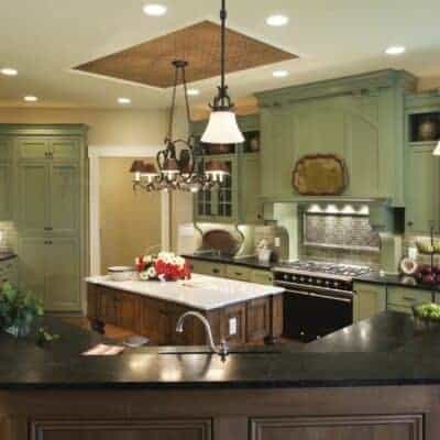 green kitchen Cabinets JM Kitchen & Bath Design