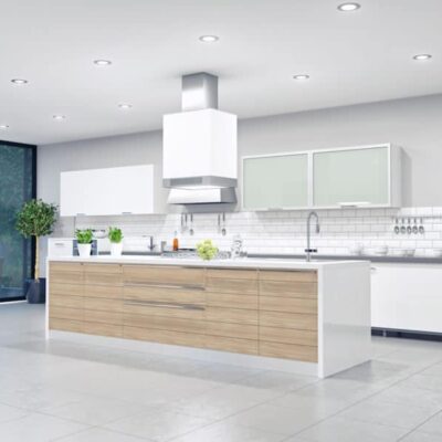 large ultra modern kitchen featuring large island and lots of food prep space JM Kitchen & Bath Design