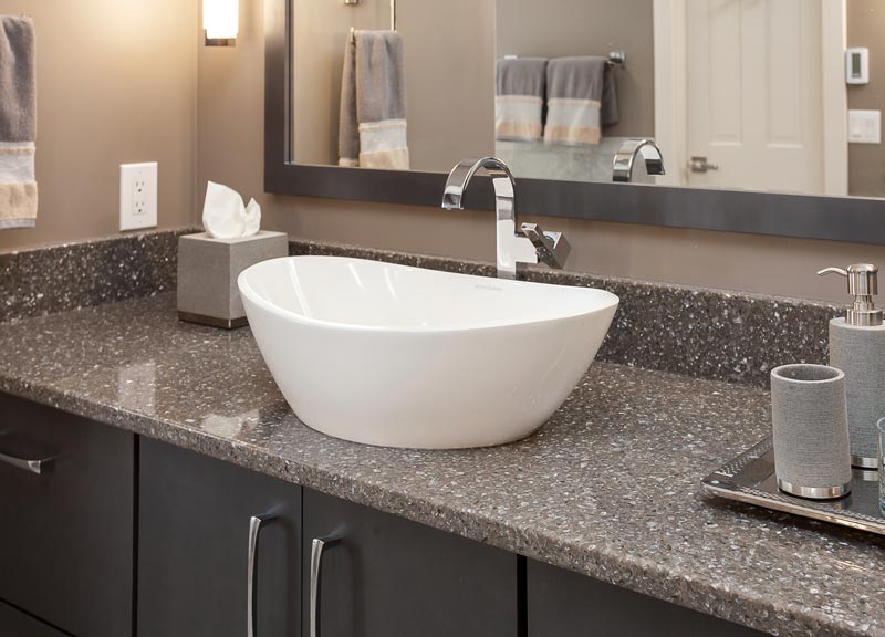 bowl sink in this master bathroom denver colorado