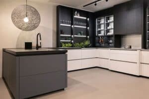 kitchen remodel trends with modern cabinets with no hardware JM Kitchen & Bath Design