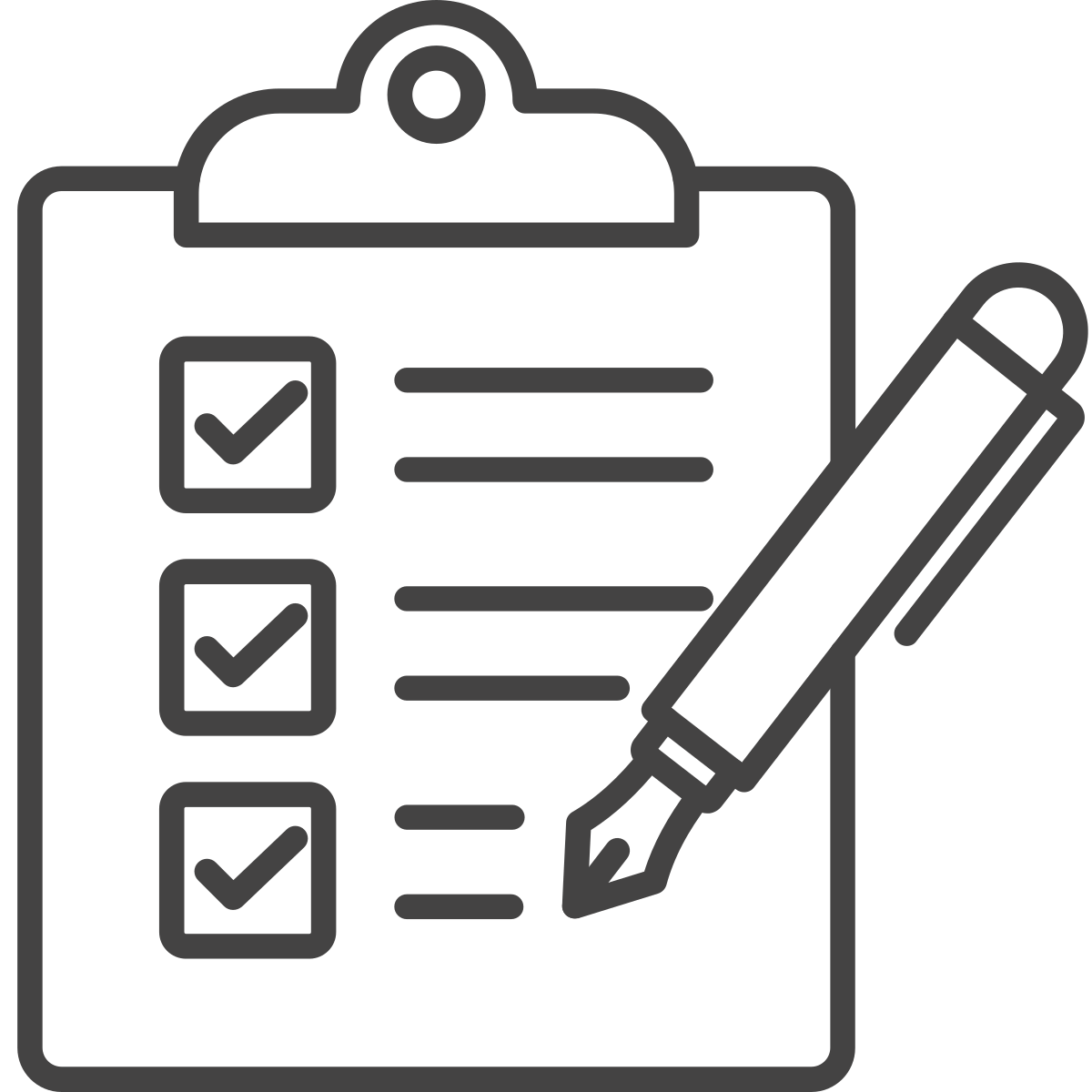 clipboard with checklist icon